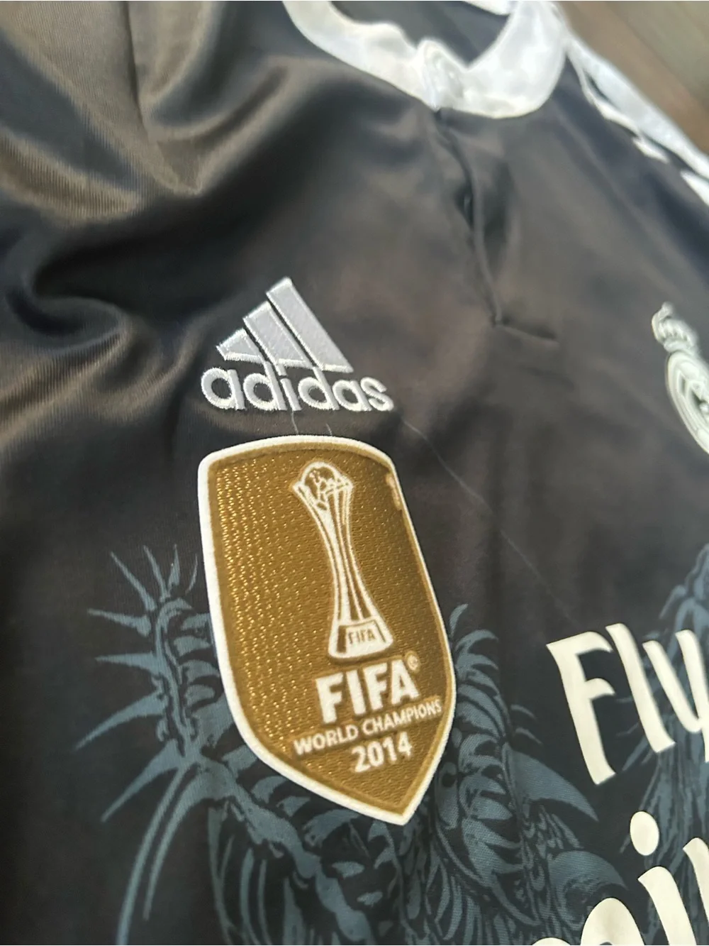 adidas Black and grey FIFA World Champions 2014 Football Jersey